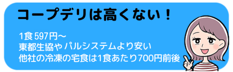 コープデリは高くない